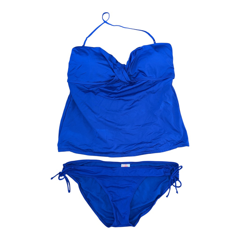 Cole Of California Blue two Piece Blue XL Swimsuit